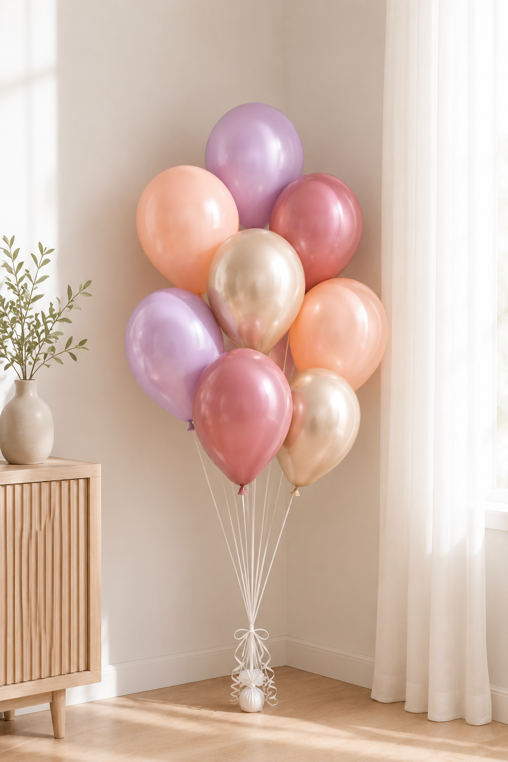 Astronaut Girl Balloon Bunch