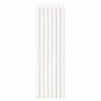 White Taper Candles - Pack of 10