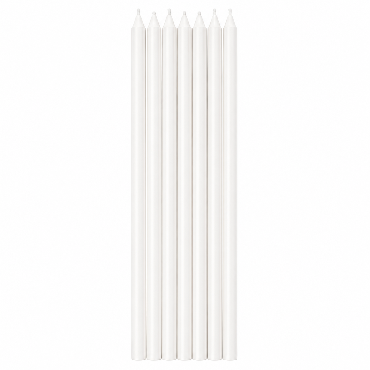 White Taper Candles - Pack of 10